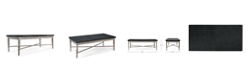 Furniture Winston Grayson Rectangular Aluminum Top Outdoor Coffee Table, Created for Macy's